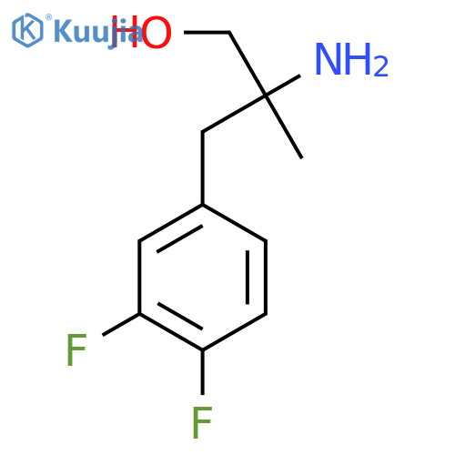 2-amino-3-(3,4-difluorophenyl)-2-methylpropan-1-ol structure