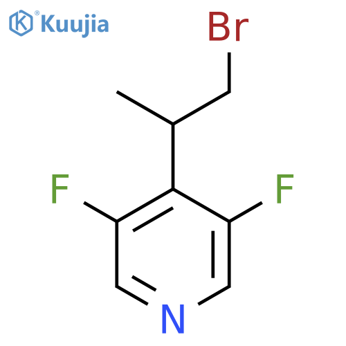 4-(1-bromopropan-2-yl)-3,5-difluoropyridine structure