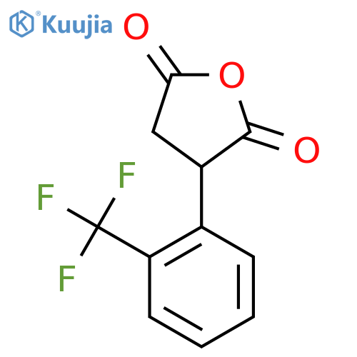 3-2-(trifluoromethyl)phenyloxolane-2,5-dione structure