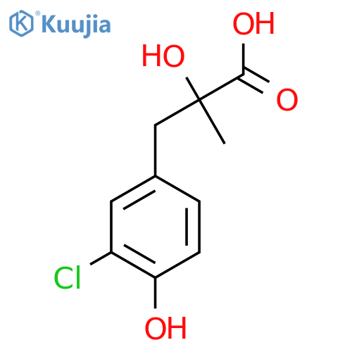 3-(3-Chloro-4-hydroxyphenyl)-2-hydroxy-2-methylpropanoic acid structure
