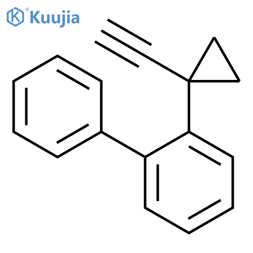 1-(1-ethynylcyclopropyl)-2-phenylbenzene structure