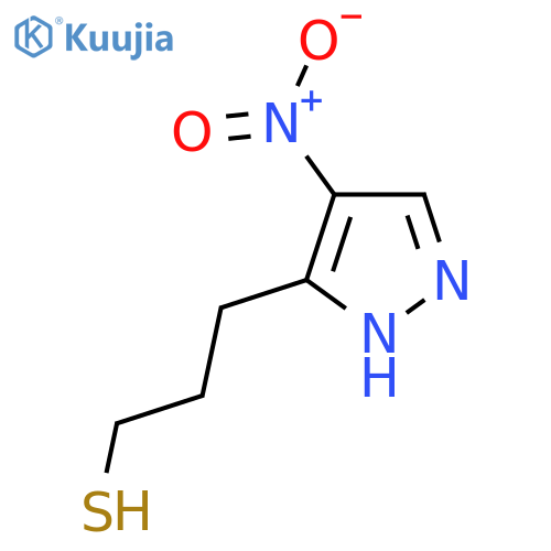 3-(4-nitro-1H-pyrazol-3-yl)propane-1-thiol structure
