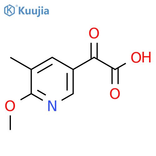 2-(6-methoxy-5-methylpyridin-3-yl)-2-oxoacetic acid structure