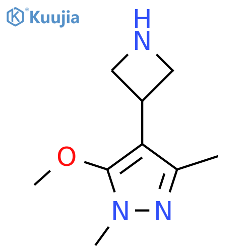 4-(azetidin-3-yl)-5-methoxy-1,3-dimethyl-1H-pyrazole structure