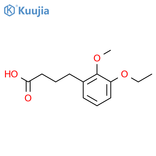 4-(3-ethoxy-2-methoxyphenyl)butanoic acid structure