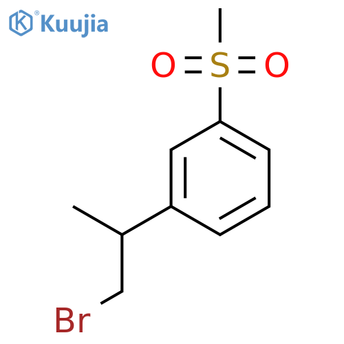 1-(1-Bromopropan-2-yl)-3-methanesulfonylbenzene structure