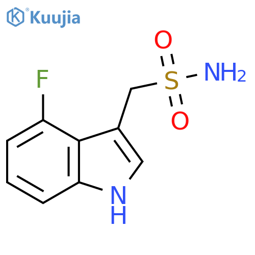 (4-fluoro-1H-indol-3-yl)methanesulfonamide structure