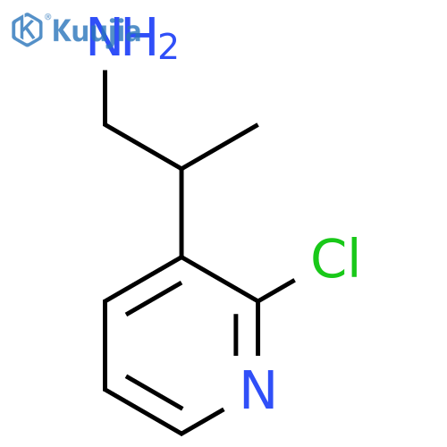 2-(2-chloropyridin-3-yl)propan-1-amine structure