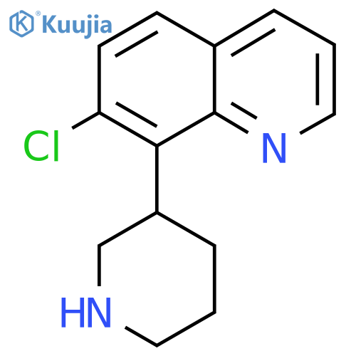 7-chloro-8-(piperidin-3-yl)quinoline structure