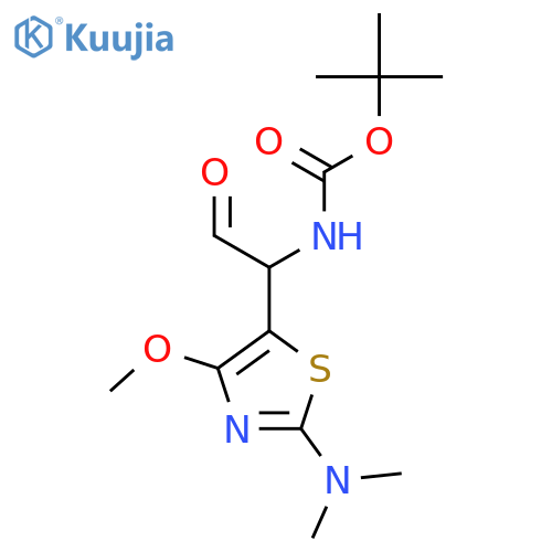 tert-butyl N-{1-2-(dimethylamino)-4-methoxy-1,3-thiazol-5-yl-2-oxoethyl}carbamate structure
