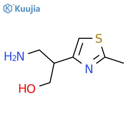 3-amino-2-(2-methyl-1,3-thiazol-4-yl)propan-1-ol structure