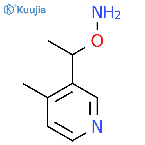 O-1-(4-methylpyridin-3-yl)ethylhydroxylamine structure