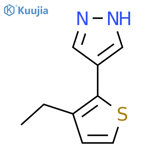 4-(3-ethylthiophen-2-yl)-1H-pyrazole structure
