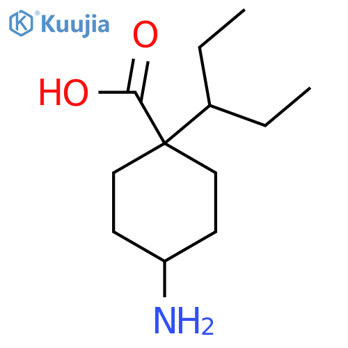 4-amino-1-(pentan-3-yl)cyclohexane-1-carboxylic acid structure