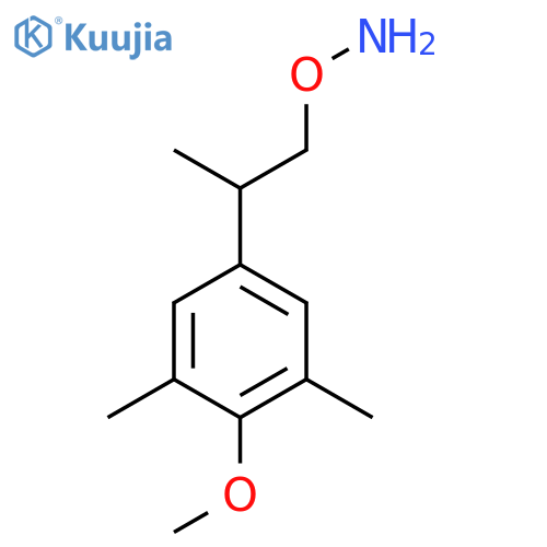 O-2-(4-methoxy-3,5-dimethylphenyl)propylhydroxylamine structure