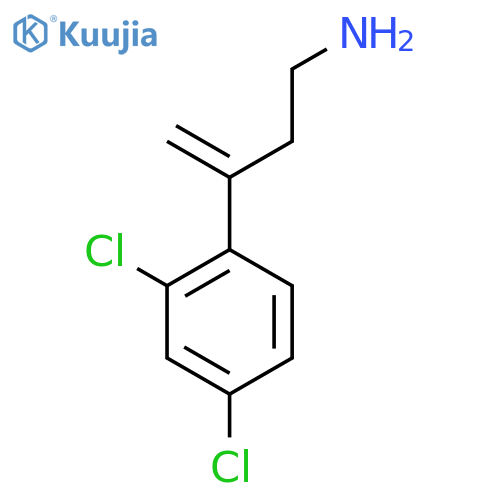 3-(2,4-dichlorophenyl)but-3-en-1-amine structure