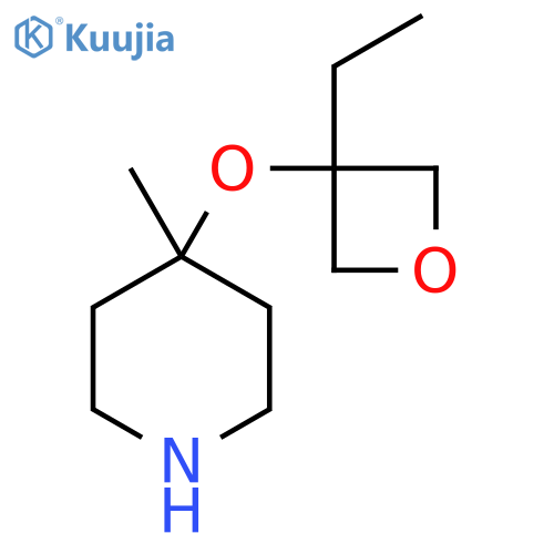 4-[(3-Ethyloxetan-3-yl)oxy]-4-methylpiperidine structure