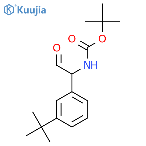 tert-butyl N-1-(3-tert-butylphenyl)-2-oxoethylcarbamate structure