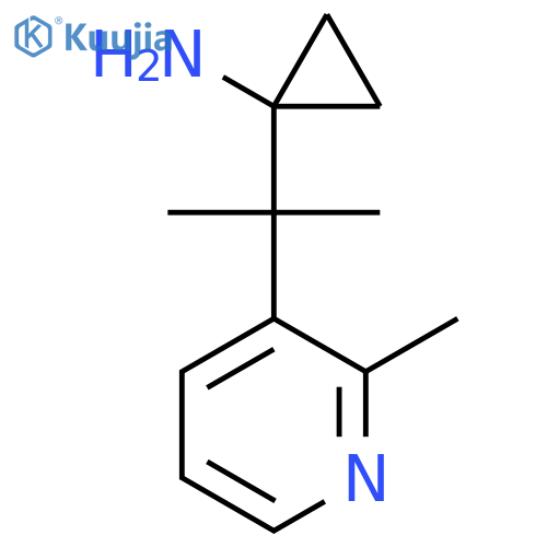 1-2-(2-methylpyridin-3-yl)propan-2-ylcyclopropan-1-amine structure