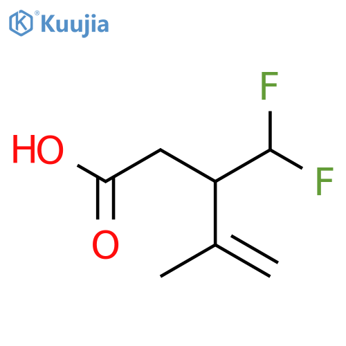 3-(difluoromethyl)-4-methylpent-4-enoic acid structure