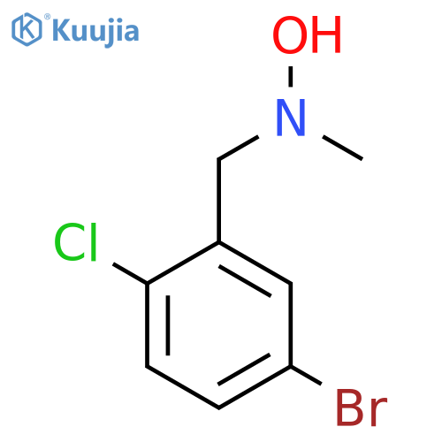 N-(5-bromo-2-chlorophenyl)methyl-N-methylhydroxylamine structure