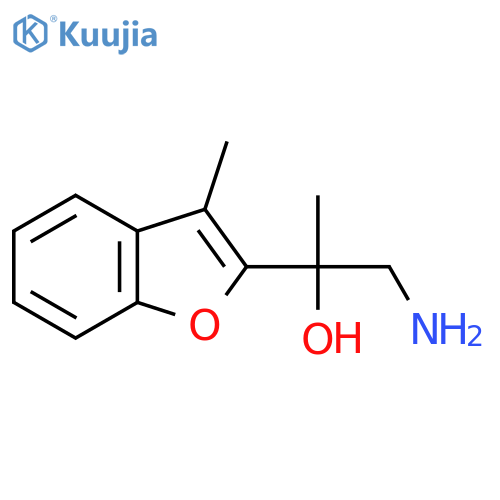 1-amino-2-(3-methyl-1-benzofuran-2-yl)propan-2-ol structure