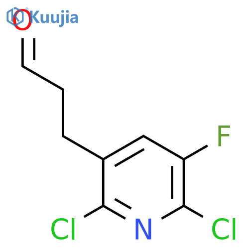 3-(2,6-dichloro-5-fluoropyridin-3-yl)propanal structure