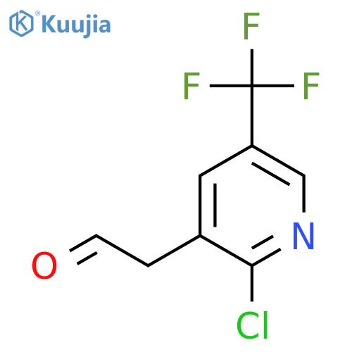 2-2-chloro-5-(trifluoromethyl)pyridin-3-ylacetaldehyde structure