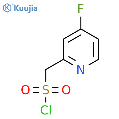 (4-fluoropyridin-2-yl)methanesulfonyl chloride structure