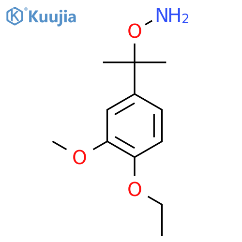 O-2-(4-ethoxy-3-methoxyphenyl)propan-2-ylhydroxylamine structure