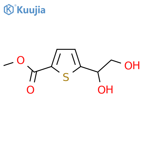 methyl 5-(1,2-dihydroxyethyl)thiophene-2-carboxylate structure