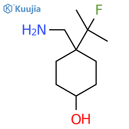 4-(aminomethyl)-4-(2-fluoropropan-2-yl)cyclohexan-1-ol structure