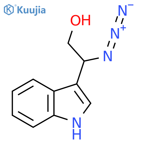 2-azido-2-(1H-indol-3-yl)ethan-1-ol structure