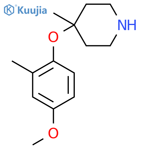 4-(4-methoxy-2-methylphenoxy)-4-methylpiperidine structure