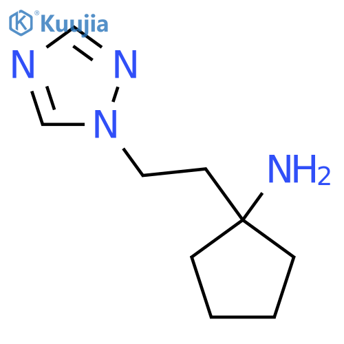 1-2-(1H-1,2,4-triazol-1-yl)ethylcyclopentan-1-amine structure