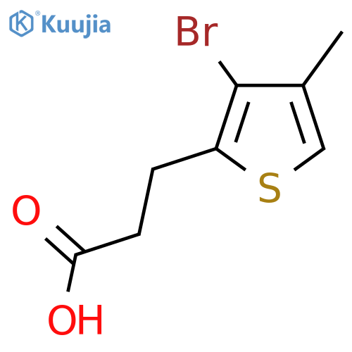3-(3-bromo-4-methylthiophen-2-yl)propanoic acid structure
