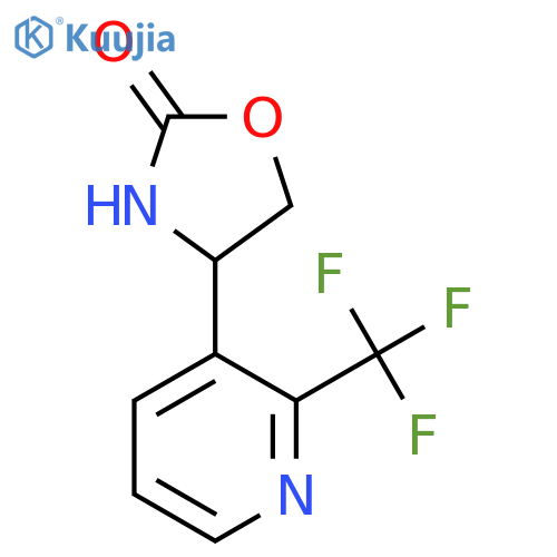 4-2-(trifluoromethyl)pyridin-3-yl-1,3-oxazolidin-2-one structure