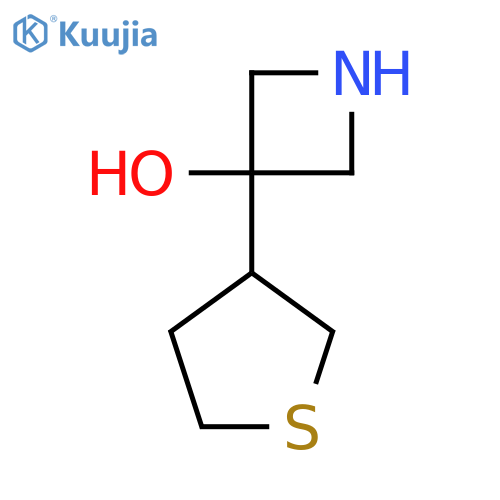 3-(thiolan-3-yl)azetidin-3-ol structure