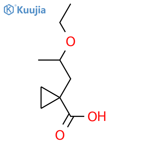 1-(2-ethoxypropyl)cyclopropane-1-carboxylic acid structure