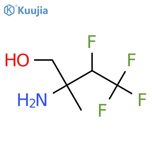 2-Amino-3,4,4,4-tetrafluoro-2-methylbutan-1-ol structure
