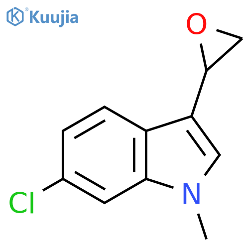 6-chloro-1-methyl-3-(oxiran-2-yl)-1H-indole structure