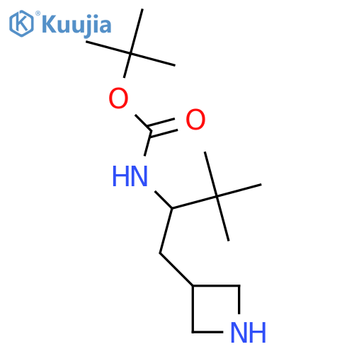tert-butyl N-1-(azetidin-3-yl)-3,3-dimethylbutan-2-ylcarbamate structure