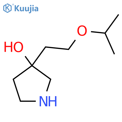 3-2-(propan-2-yloxy)ethylpyrrolidin-3-ol structure
