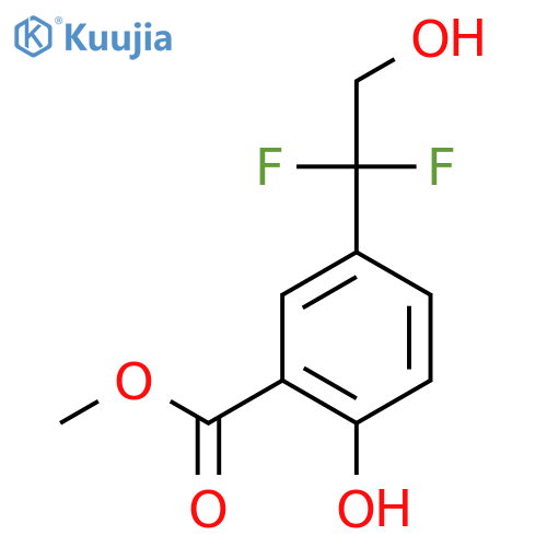 methyl 5-(1,1-difluoro-2-hydroxyethyl)-2-hydroxybenzoate structure