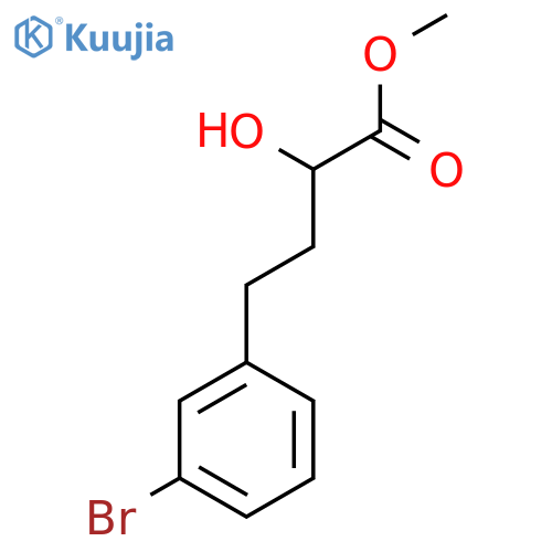 methyl 4-(3-bromophenyl)-2-hydroxybutanoate structure