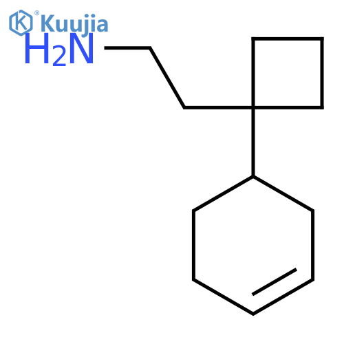 2-1-(cyclohex-3-en-1-yl)cyclobutylethan-1-amine structure