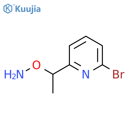 O-1-(6-bromopyridin-2-yl)ethylhydroxylamine structure