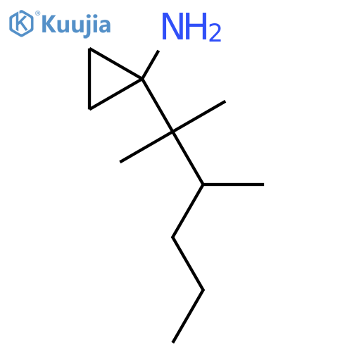 1-(2,3-Dimethylhexan-2-yl)cyclopropan-1-amine structure