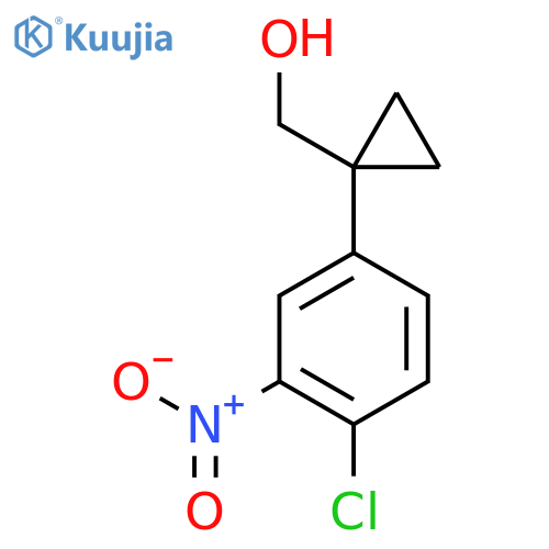 1-(4-chloro-3-nitrophenyl)cyclopropylmethanol structure