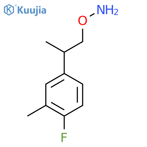 O-2-(4-fluoro-3-methylphenyl)propylhydroxylamine structure